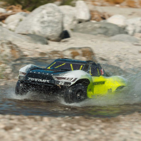 ARRMA CAMION TODOTERRENO SENTON 223S BLX BRUSHLESS 4x4 1/10, RTR CON DSC ,AMARILLO - Imagen 18