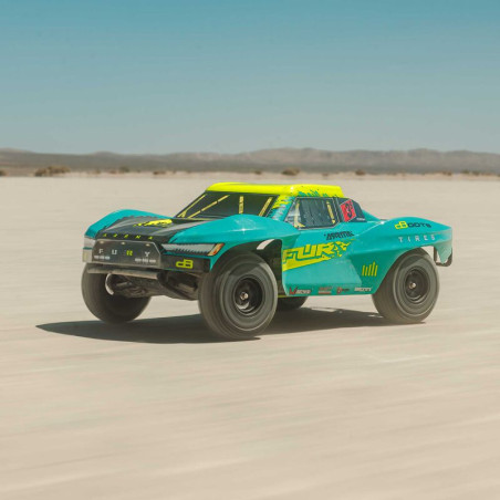 ARRMA CAMION DE CARRERAS CORTO FURY 223S BLX BRUSHLESS CON DCS 2WD 1/10  RTR VERDE - Imagen 11