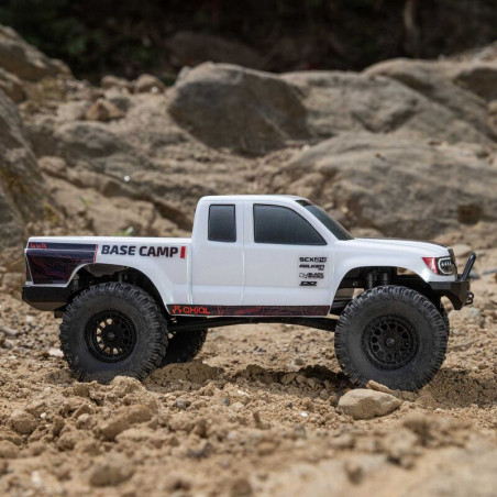 AXIAL 1/24 SCX24 BASE CAMP 4WD ROCK CRAWLER BRUSHED RTR CON BATERIA Y CARGADOR BLANCO - Imagen 18