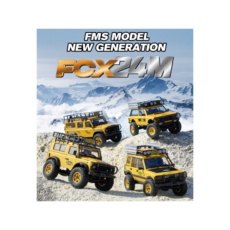 FMS Range Rover 1st gen. Camel Trophy 1/24 FCX24M crawler RTR - Imagen 8