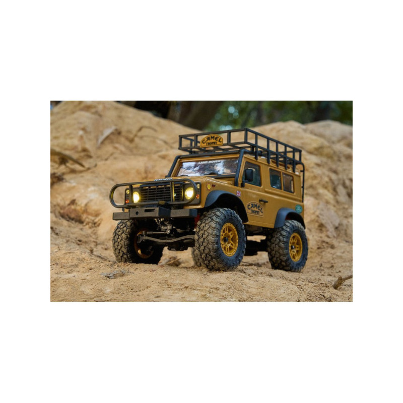 FMS Land Rover Defender 90 FCX24M RTR 4x4 1/24 camel Trophy Serie - Imagen 4