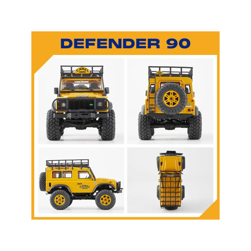 FMS Land Rover Defender 90 FCX24M RTR 4x4 1/24 camel Trophy Serie - Imagen 2