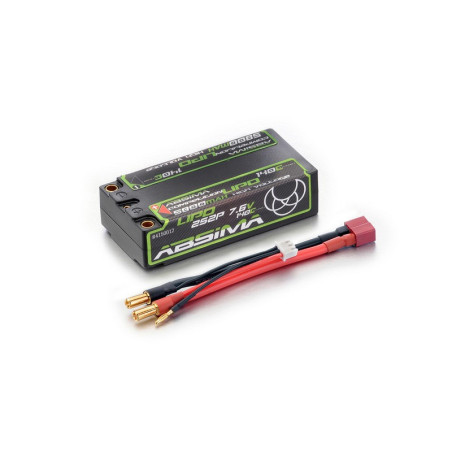 ABSIMA Competition Lipo Shorty 5800mAh 140C 2S2P HV HC 5mm - Imagen 1