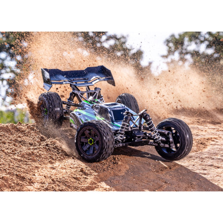 TRAXXAS JATO +COMBO Traxxas 2S (1 batería LiPO 2843X de 7,4 V y 1 batería 2970GX) TRAXXAS JATO 4x4 BL-2S BUGGY 1/8 AZUL - Imagen 19
