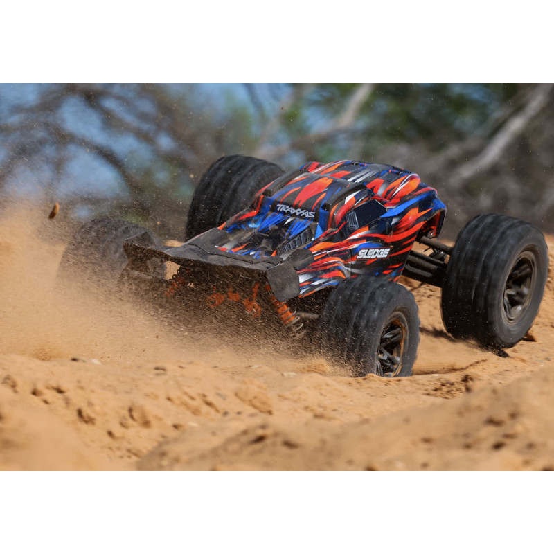 TRAXXAS SLEDGE CON CINTURON 1/8 BRUSHLESS 6S RTR NARANJA - Imagen 6