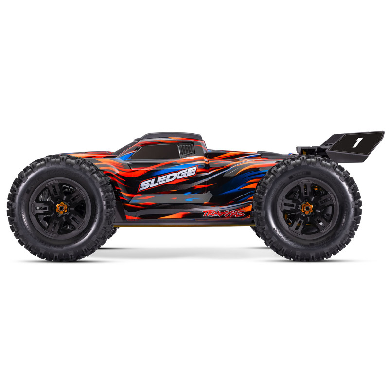 TRAXXAS SLEDGE CON CINTURON 1/8 BRUSHLESS 6S RTR NARANJA - Imagen 2