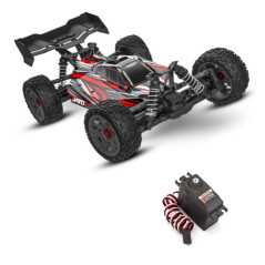 PACK TRAXXAS JATO 4x4 BL-2S BUGGY 1/8 ROJO+SERVO TRX2075X+BATERIA LIPO 5800MAH 2S+CARGADOR TRX - Imagen 2