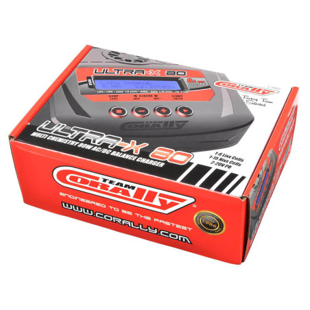TEAM CORALLY CARGADOR DE EQUILIBRIO CA/CC ULTRA-X 80 80 W, 1-6 S, para Lixx, 1-15 Nixx, 2-20 V PB, versión AU - Imagen 4