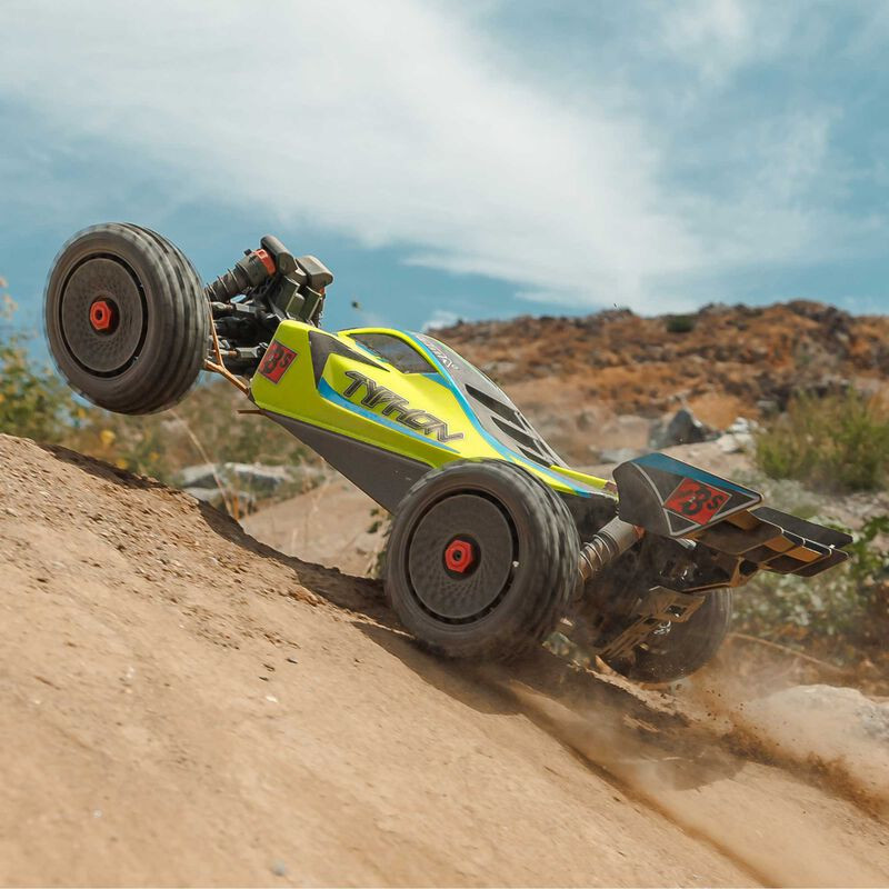 ARRMA TYPHON BUGGY BRUSHLESS 223S DSC 4X4 RTR1/8, AMARILLO - Imagen 18
