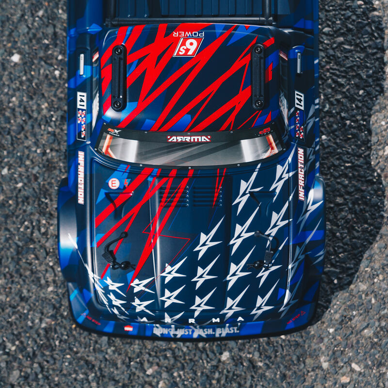 ARRMA INFRACCION 1/7 6S AVC 4X4 RTR 4WD BRUSHLESS,AZUL - Imagen 20
