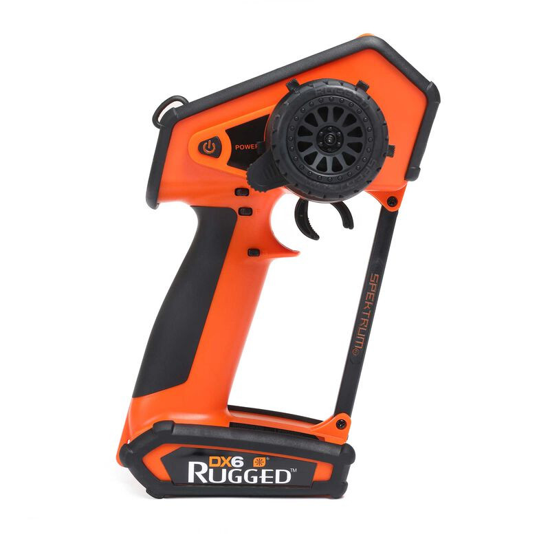 EMISORA DSMR resistente de 6 canales DX6, solo color naranja - Imagen 2
