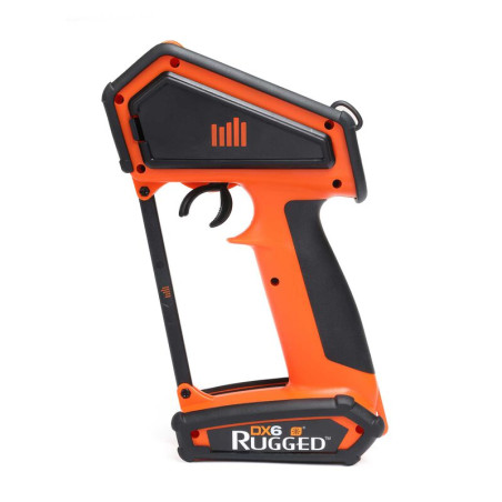 EMISORA DSMR resistente de 6 canales DX6, solo color naranja - Imagen 5