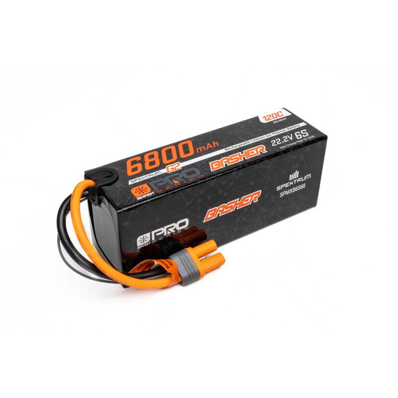 INCLUYE   Batería de polímero de litio Basher Smart G2 Pro de 22,2 V, 6800 mAh, 6S y 120 C: IC5+SPEKTRUM Smart S1100 G2 1x100W A - Imagen 4