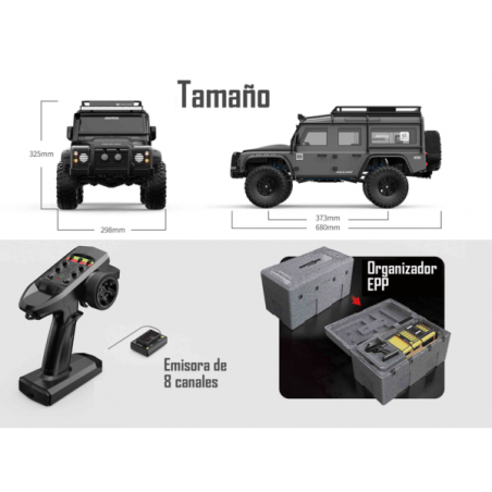 Super packALLROCK LAND ROVER CRAWLER 1/8 BRUSHLESS - Imagen 7