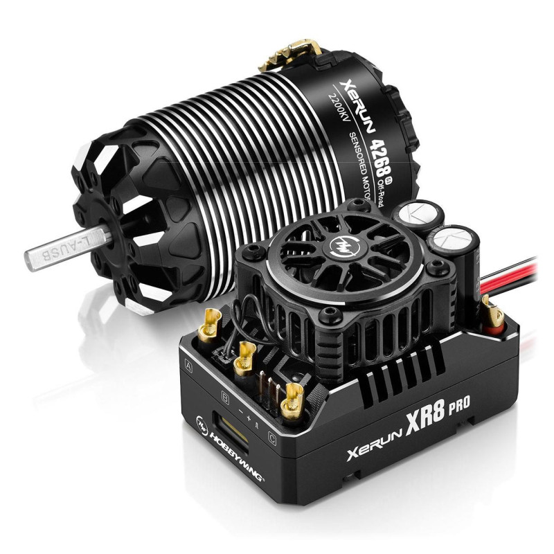 Hobbywing Xerun XR8 Pro G3 Combo con motor G3 4268SD de 2200 kV para uso todoterreno - Imagen 1