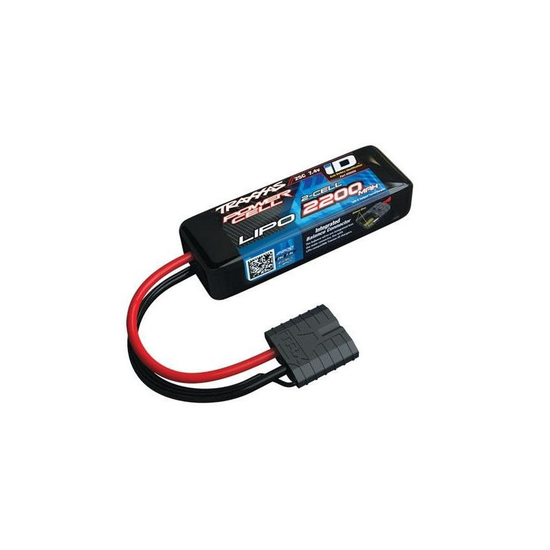 Celda de potencia LiPo 2200 mAh 7,4 V 2S 25C, todos los modelos 1/16 ID, TRX2820X - Imagen 1