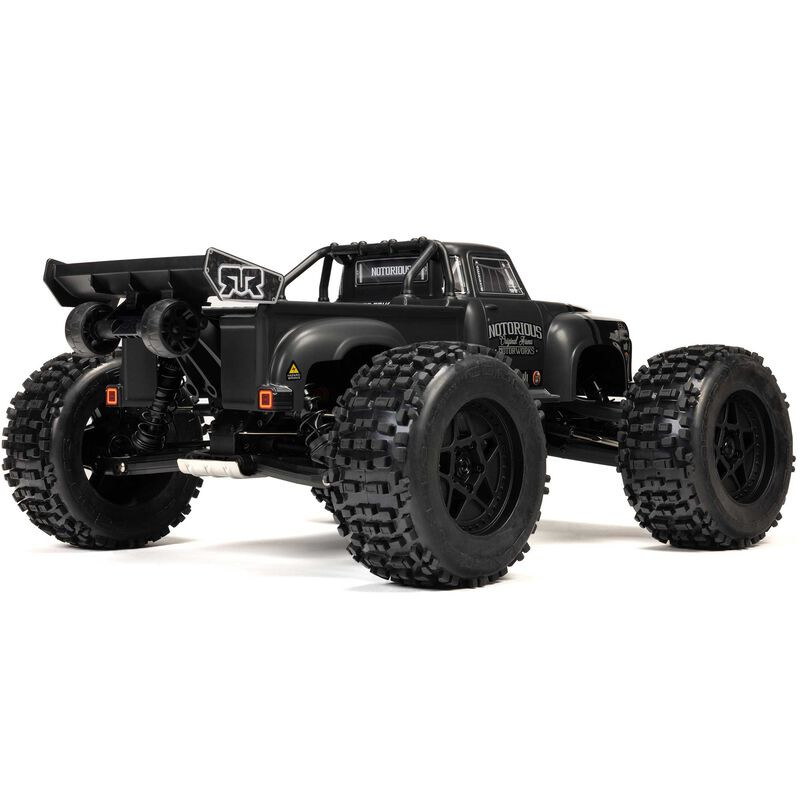 ARRMA NOTORIOUS 6S 4X4 RTR CAMION ACROBACIAS,BRUSHLESS 1/8 NEGRO - Imagen 3