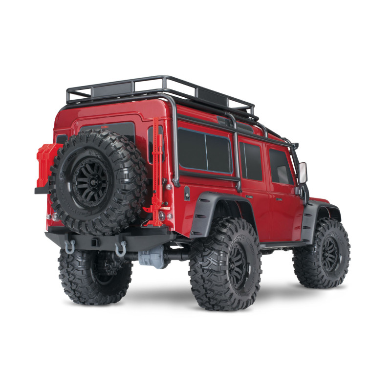 TRAXXAS TRX4 LAND ROVER DEFENDER CRAWLER 4X4 ,CARROCERIA SIN CLIP, 1/10 RTR ROJO INCLUYE CAMBIO DE SERVO ORIGINAL A YELLOW 30KG - Imagen 3