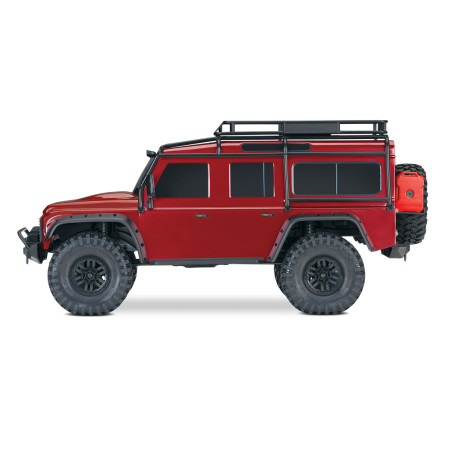 TRAXXAS TRX4 LAND ROVER DEFENDER CRAWLER 4X4 ,CARROCERIA SIN CLIP, 1/10 RTR ROJO INCLUYE CAMBIO DE SERVO ORIGINAL A YELLOW 30KG - Imagen 5