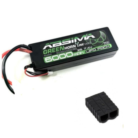 BATERIA  LiPo 2S 7,4V-50C 6000 HC  CON CONECTOR TRAXXAS - Imagen 1