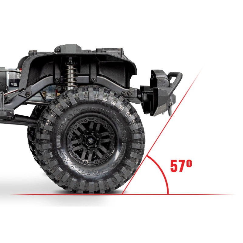 TRAXXAS TRX4 LAND ROVER DEFENDER CRAWLER 4X4 ,CARROCERIA SIN CLIP, 1/10 RTR GRIS INCLUYE CAMBIO DE SERVO ORIGINAL A YELLOW 30KG - Imagen 11