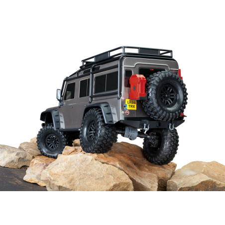 TRAXXAS TRX4 LAND ROVER DEFENDER CRAWLER 4X4 ,CARROCERIA SIN CLIP, 1/10 RTR GRIS INCLUYE CAMBIO DE SERVO ORIGINAL A YELLOW 30KG - Imagen 6