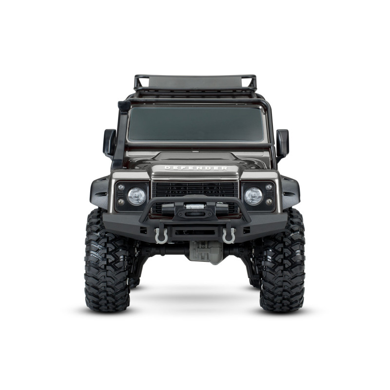 TRAXXAS TRX4 LAND ROVER DEFENDER CRAWLER 4X4 ,CARROCERIA SIN CLIP, 1/10 RTR GRIS INCLUYE CAMBIO DE SERVO ORIGINAL A YELLOW 30KG - Imagen 5