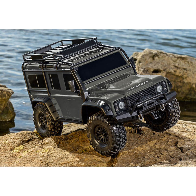 TRAXXAS TRX4 LAND ROVER DEFENDER CRAWLER 4X4 ,CARROCERIA SIN CLIP, 1/10 RTR GRIS INCLUYE CAMBIO DE SERVO ORIGINAL A YELLOW 30KG - Imagen 25