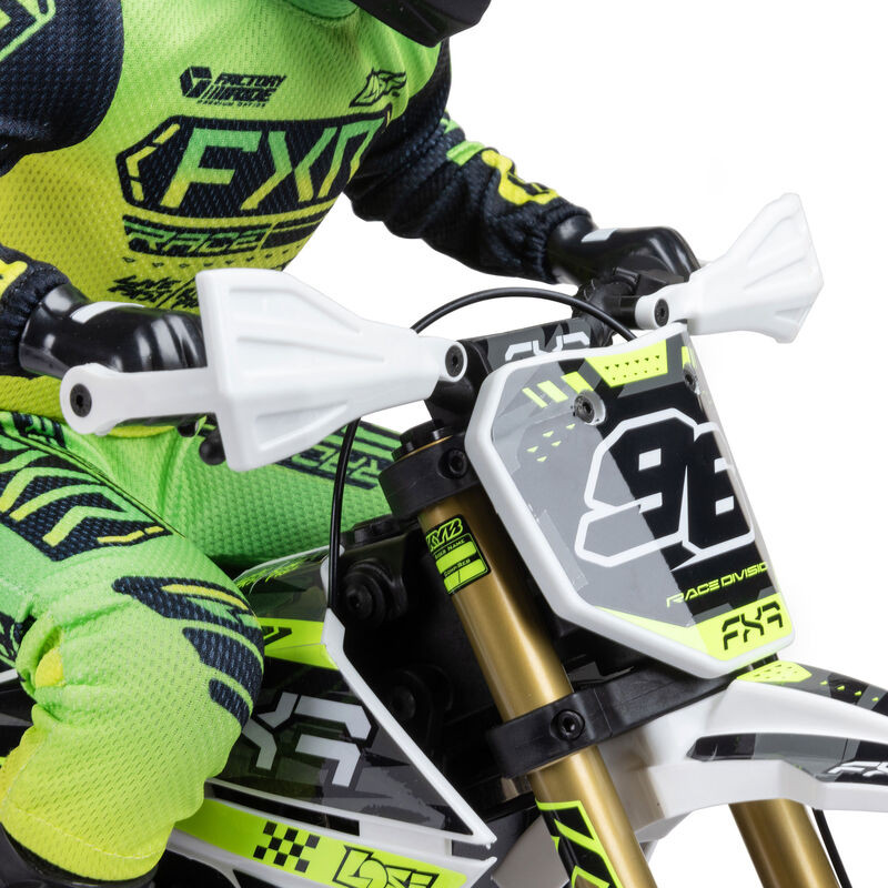 LOSI 1/4 Promoto-SM FXR Supermoto Motocicleta RTR (Batería y Cargador Incluidos), Color Blanco - Imagen 13