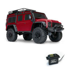 PACK 3000 TRX4 LAND ROVER DEFENDER CRAWLER 4X4+CAMBIO DE SERVO ORIGINAL A YELLOW 30KG+BATERIA TRX 3000MAH Y CARGADOR USB - Imagen 2