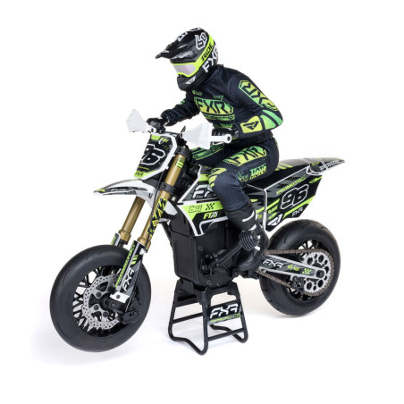 LOSI 1/4 PROMOTO-SM FXR SUPERMOTO RTR Básica, Blanca - Imagen 2
