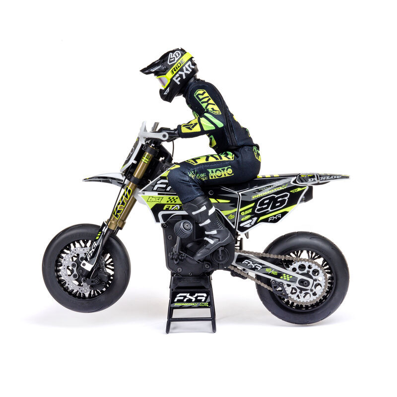 LOSI 1/4 PROMOTO-SM FXR SUPERMOTO RTR Básica, Blanca - Imagen 4
