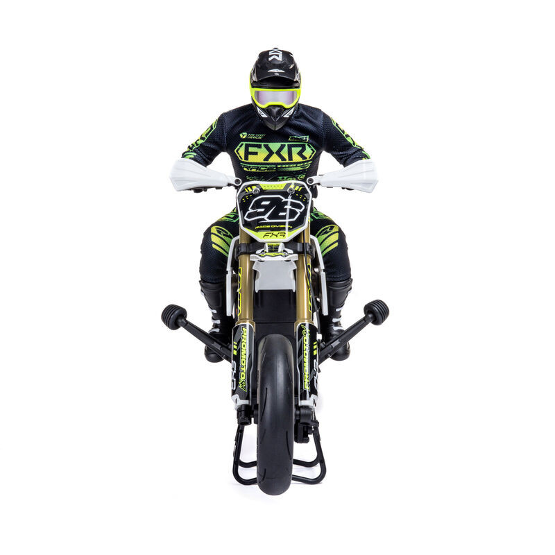 LOSI 1/4 PROMOTO-SM FXR SUPERMOTO RTR Básica, Blanca - Imagen 5