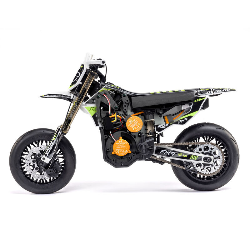 LOSI 1/4 PROMOTO-SM FXR SUPERMOTO RTR Básica, Blanca - Imagen 8
