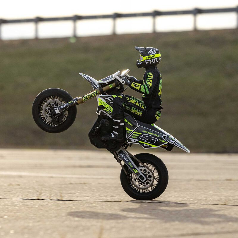 LOSI 1/4 PROMOTO-SM FXR SUPERMOTO RTR Básica, Blanca - Imagen 19