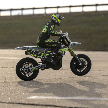 LOSI 1/4 PROMOTO-SM FXR SUPERMOTO RTR Básica, Blanca - Imagen 20