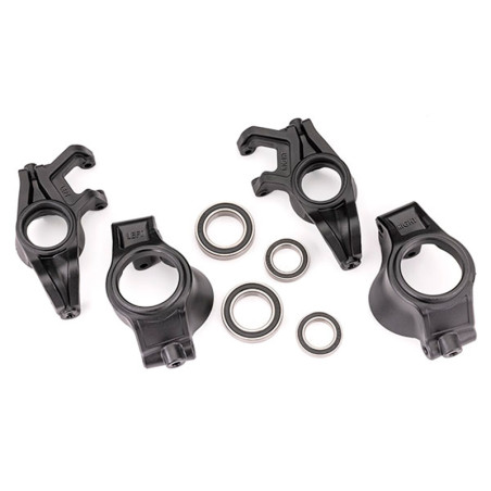 TRX7836X Juego de bloque de dirección y bloque de ruedas Traxxas con cojinetes - X-Maxx/XRT - Imagen 1