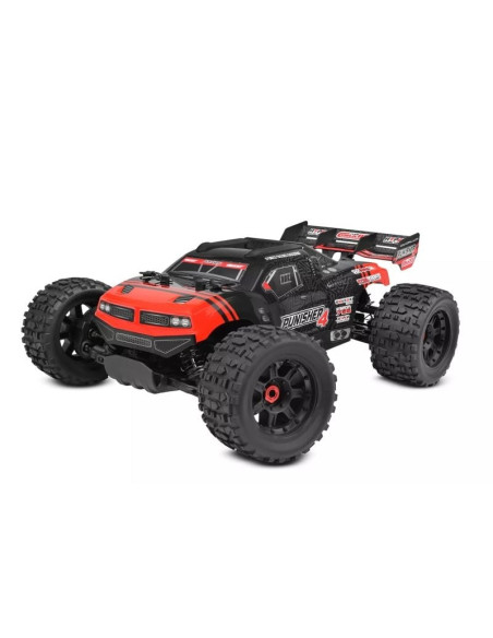 TEAM CORALLY PUNISHER 4 Brushless 4S 4WD Monster Truck 1:10 RTR, rojo - Imagen 7