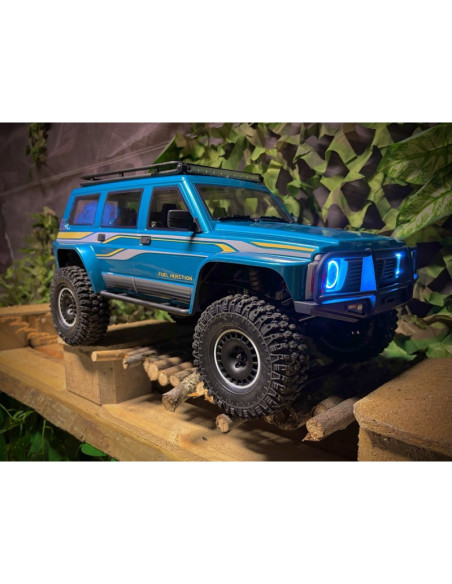 ABSIMA NISSAN PATROL 1:10 EP Crawler CR4.4 "light blue" RTR - Imagen 4