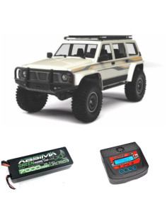 PACK ABSIMA NISSAN PATROL 1:10 EP Crawler CR4.4 +BATERIA 7000MAH 7,4V+CARGADOR 80W - Imagen 1