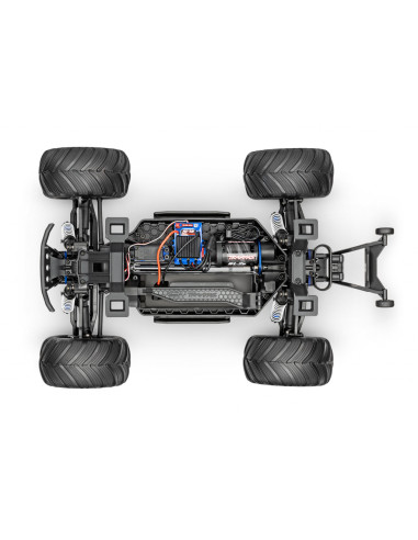 Traxxas Bigfoot 4X4 BL-2s sin escobillas: Monster Truck 4WD TQ 2,4 GHz a escala 1/10 - Azul - Imagen 4