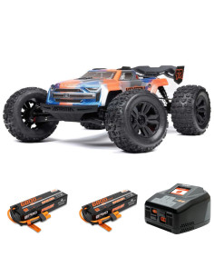 PACK ARRMA KRATON 6S 4X4 RTR 1/8 BRUSHLESS 6S BLX V6+2 LIPO 6800MAH 11,1V+CARGADOR 2X100W - Imagen 1
