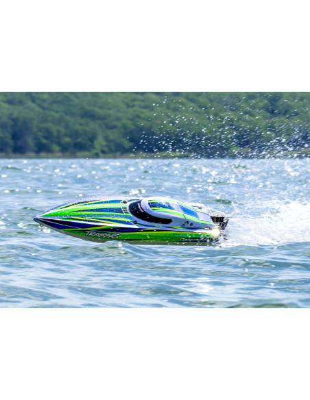 EMBARCACION DE ALTO RENDIMIENTO TRAXXAS DISRUPTOR 4S de 40+ MPH VERDE - Imagen 6