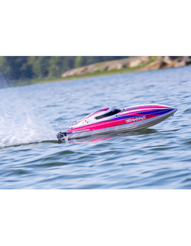 EMBARCACION DE ALTO RENDIMIENTO TRAXXAS DISRUPTOR 4S de 40+ MPH ROSA - Imagen 3
