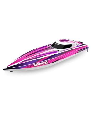 EMBARCACION DE ALTO RENDIMIENTO TRAXXAS DISRUPTOR 4S de 40+ MPH ROSA - Imagen 1