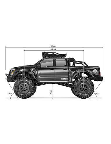 GMADE 1/10 GS02 KOMODO RTR DOBLE CABINA TS - Imagen 4