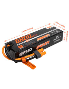 SPEKTRUM Batería de polímero de litio Basher Smart G2 Pro de 11,1 V, 6800 mAh, 3S y 120 C: IC5 - Imagen 2