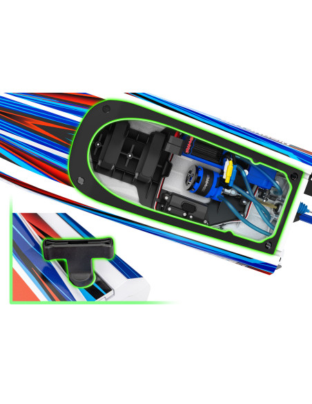 PACK EMBARCACION DE ALTO RENDIMIENTO TRAXXAS DISRUPTOR 4S de 40+ MPH AZUL+COMBO 4S TRAXXAS - Imagen 9