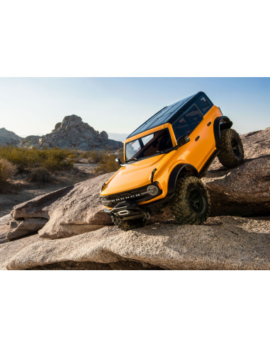 TRAXXAS TRX4 FORD BRONCO 2021 CARROCERIA SIN CLIP NARANJA,1/10 4X4 RTR(INCLUYE CAMBIO DE SERVO ORIGINAL A YELLOW 30KG) - Imagen 6