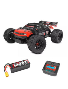 TEAM CORALLY PUNISHER 4 Brushless 4S 4WD Monster Truck 1:10 RTR, rojo - Imagen 1